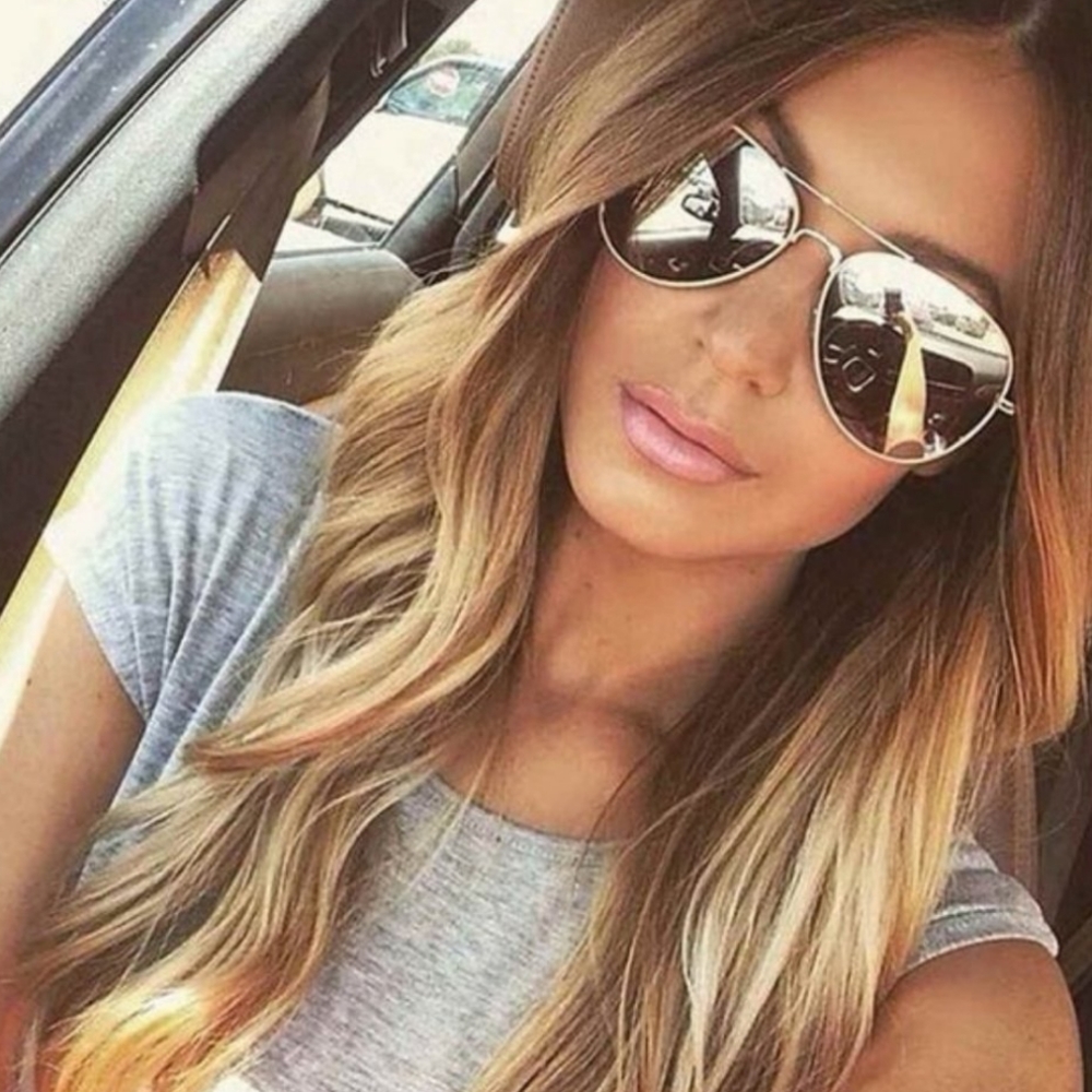 IN STOCK! Reflective Aviator Sunglasses